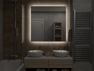 Зеркало с подсветкой Misty Нембус 100см белый